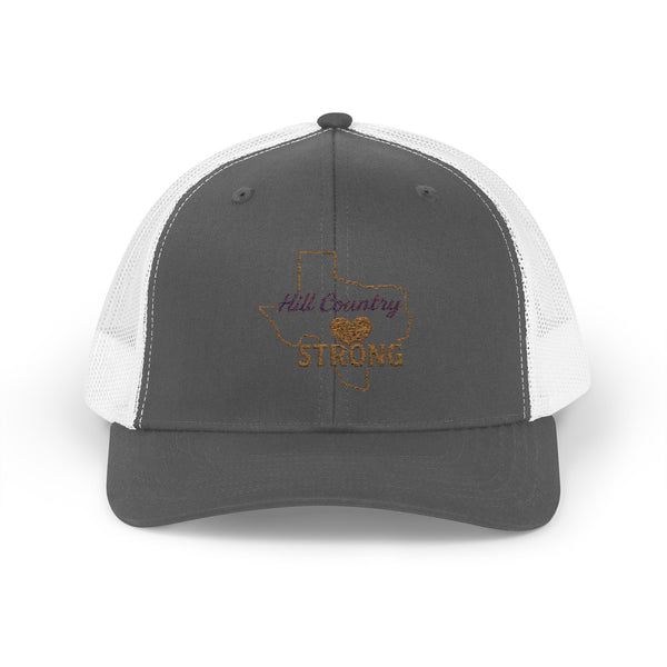 Hill Country Strong Snapback Trucker Cap [Red] | 2025 Texas Hill Country Flood Donation