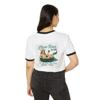 Vintage Llano River Club Unisex Cotton Ringer T-Shirt