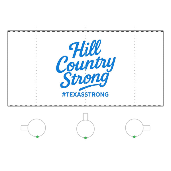 Frosted Glass Coffee Mug, 11oz | 2025 Texas Hill Country Flood Donation
