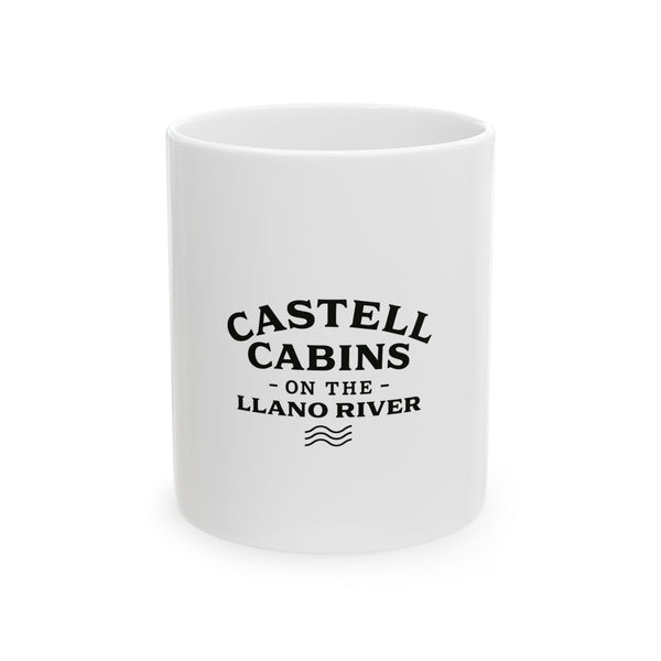 Castell Cabins Ceramic Mug
