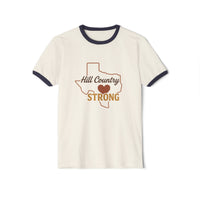 Hill Country Strong Ringer Tee [back #TexasStrong] | 2025 Texas Hill Country Flood Donation
