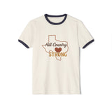Hill Country Strong Ringer Tee [back #TexasStrong] | 2025 Texas Hill Country Flood Donation