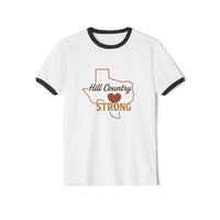 Hill Country Strong Ringer Tee [back #TexasStrong] | 2025 Texas Hill Country Flood Donation